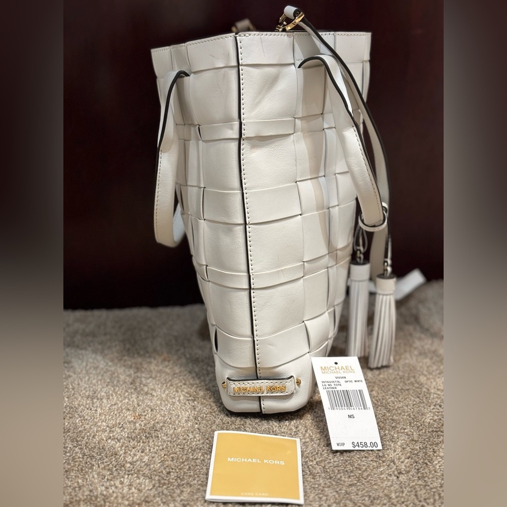 NWT- Large Michael Kors Leather Tote
